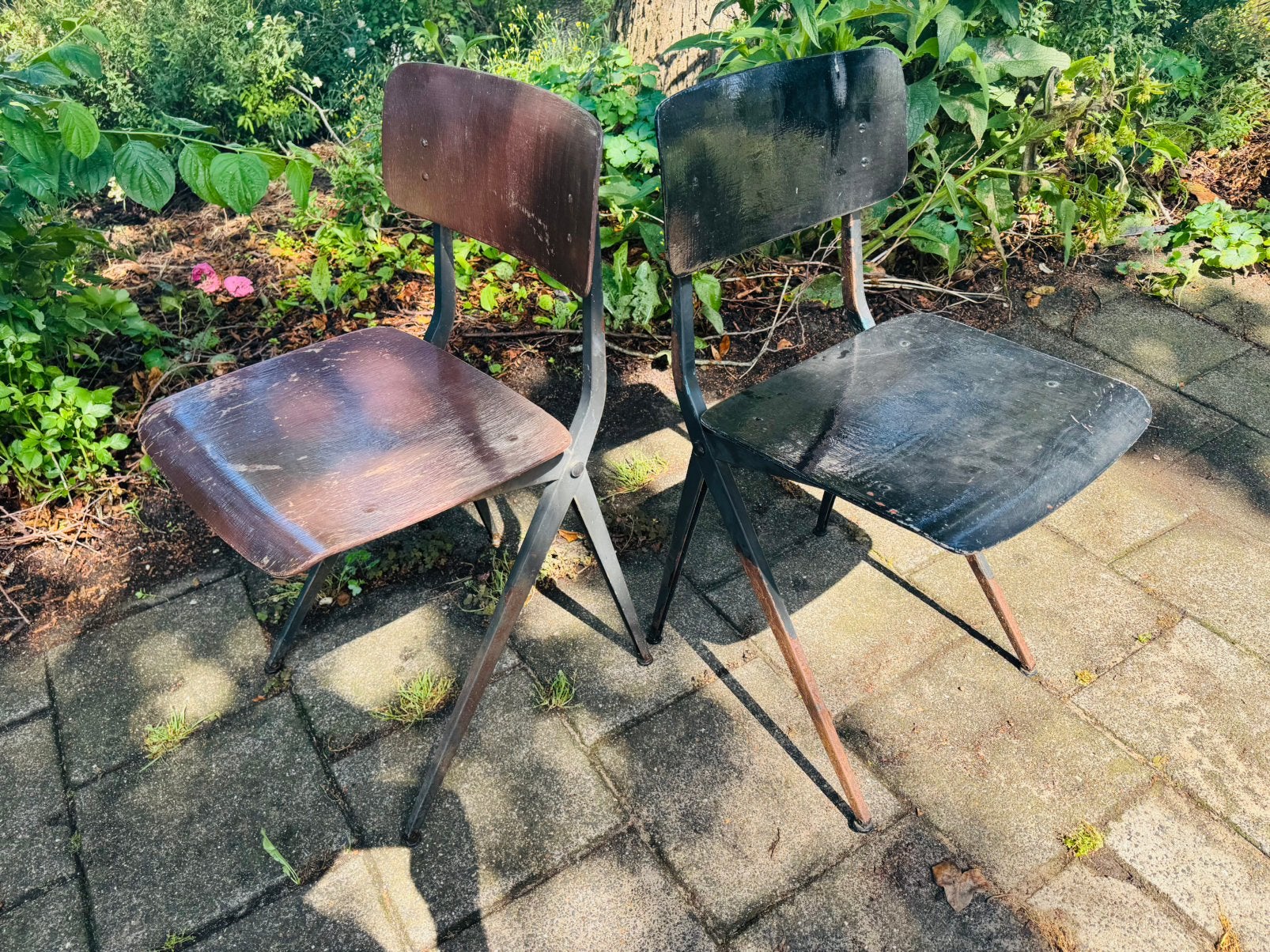 Vintage Marko Spinstoelen 102 – Set van 2 – Ynske Kooistra, Huis en Inrichting, Stoelen, Ophalen, Gebruikt, Twee, Zwart