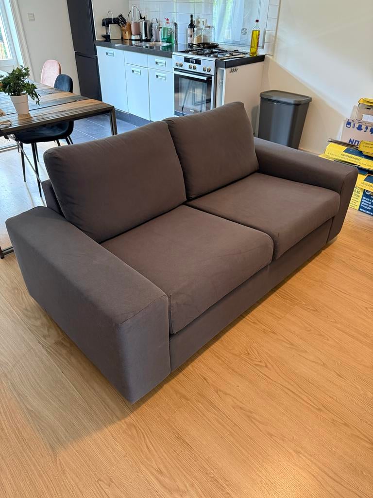 Vimle 2-zitsbank - Donkergrijs, Huis en Inrichting, Banken | Bankstellen, Ophalen, 150 tot 200 cm, Tweepersoons, 75 tot 100 cm