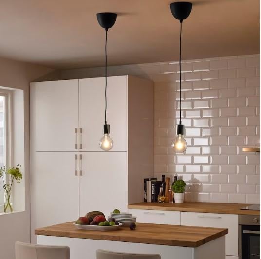 IKEA Skaftet pendel vernikkeld textiel, Nieuw, Ophalen of Verzenden, Elegant, Metaal