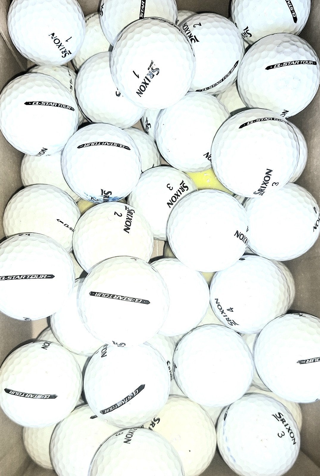 50 Srixon Q-Star/Tour golfballen, Sport en Fitness, Ophalen of Verzenden, Bal(len)