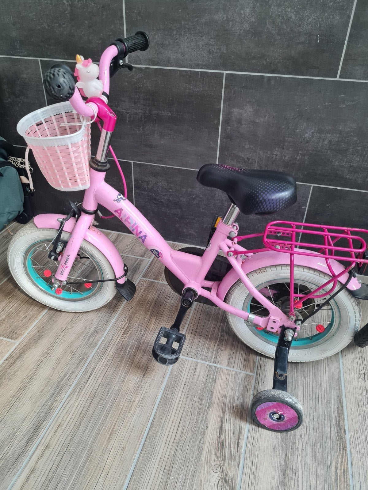 12 inch Alpina meisjes fiets, Ophalen, Gebruikt, 14 inch of minder