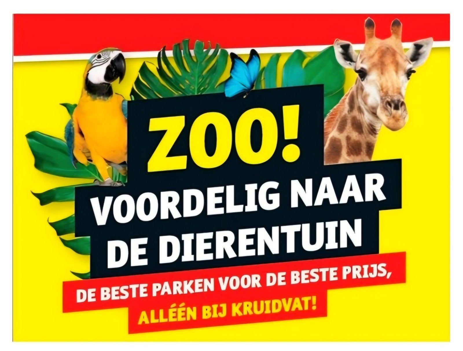 Voordelige tickets voor een van 8 dierentuinen (4 e-tickets), Drie personen of meer, Ticket of Toegangskaart