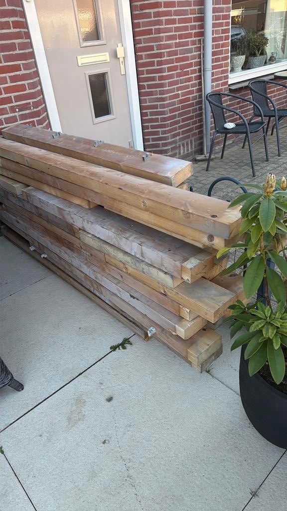 Houten balken, Doe-het-zelf en Verbouw, Hout en Planken, Ophalen