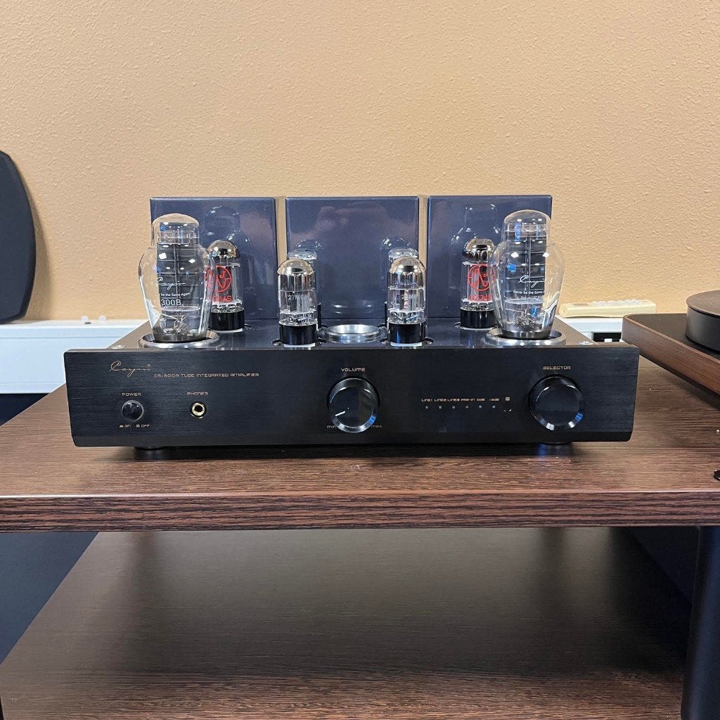 Cayin CS-300A zwart buizenamp met nieuwe buizen (occasion), Versterker, -, -, Ophalen of Verzenden