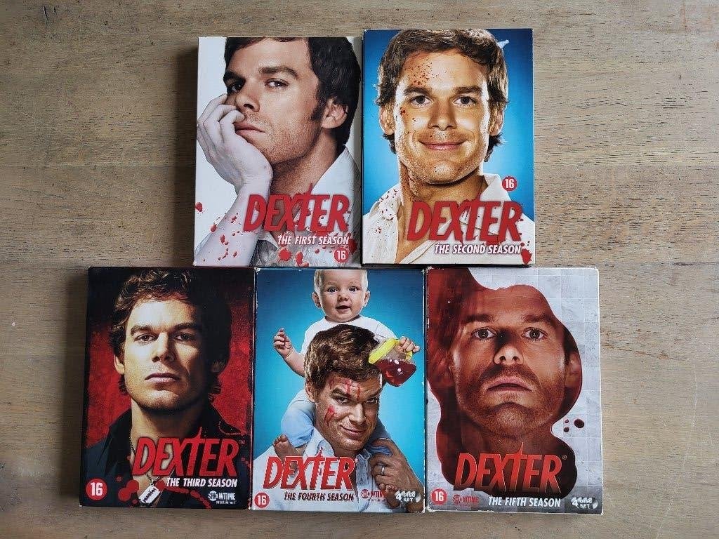 DVD Dexter seizoen 1,2,3,4,5!, Vanaf 12 jaar, Ophalen of Verzenden, Zo goed als nieuw