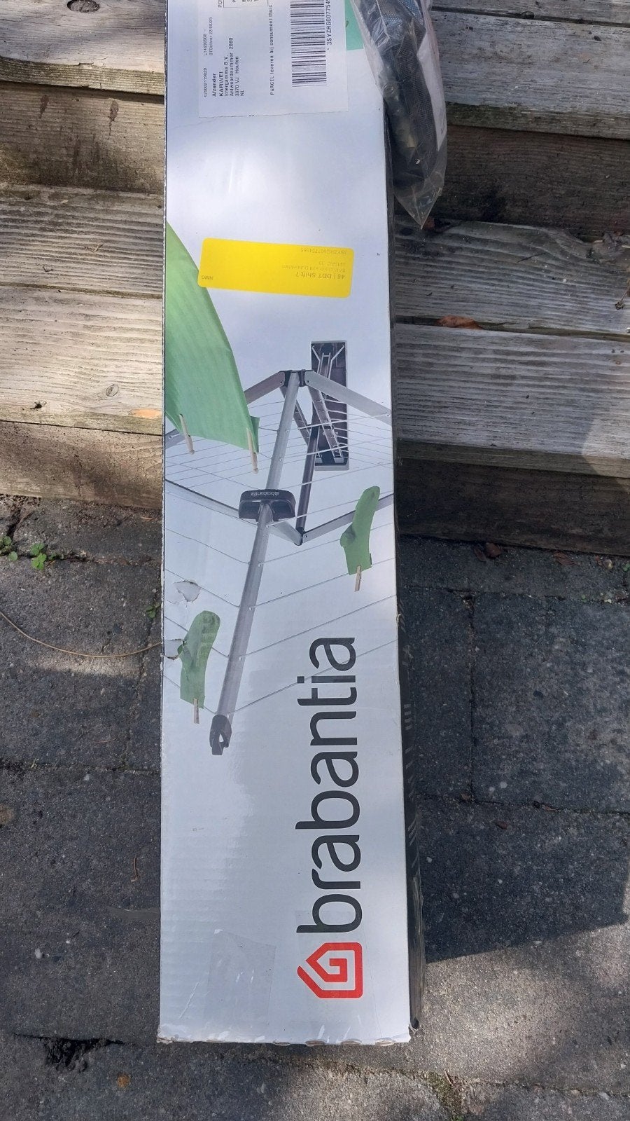 Nieuwe Brabantia WallFix droogmolen - ongebruikt!, Tuin en Terras, Droogmolens en Wasrekken, Ophalen of Verzenden, Nieuw, Droogmolen