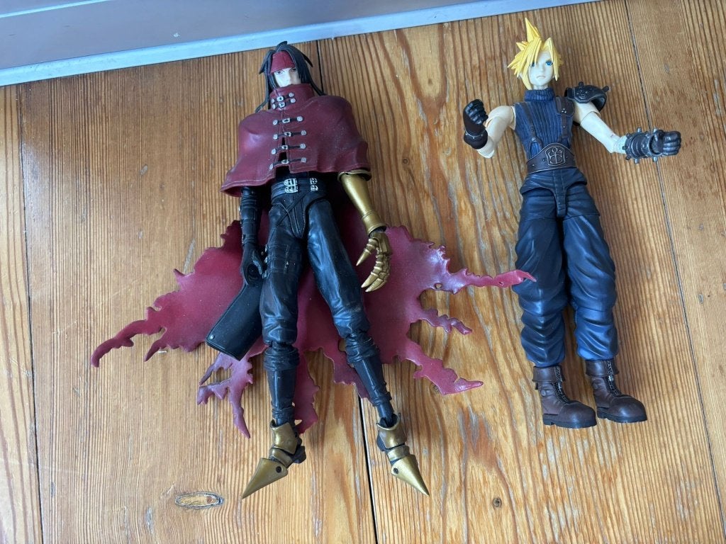 2 Final Fantasy actiefiguren: Cloud & Vincent, Ophalen of Verzenden, Gebruikt, Met 1 controller