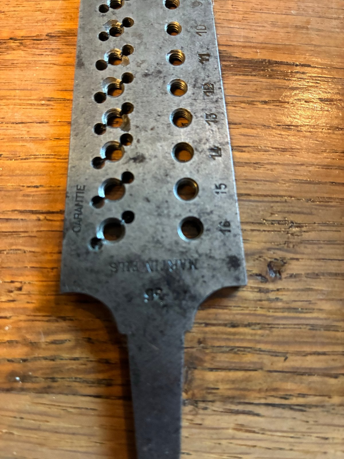 Vintage Martin Fils Draadmeter/schroefdraadsnijder, Antiek en Kunst, Antiek | Gereedschap en Instrumenten, Ophalen of Verzenden