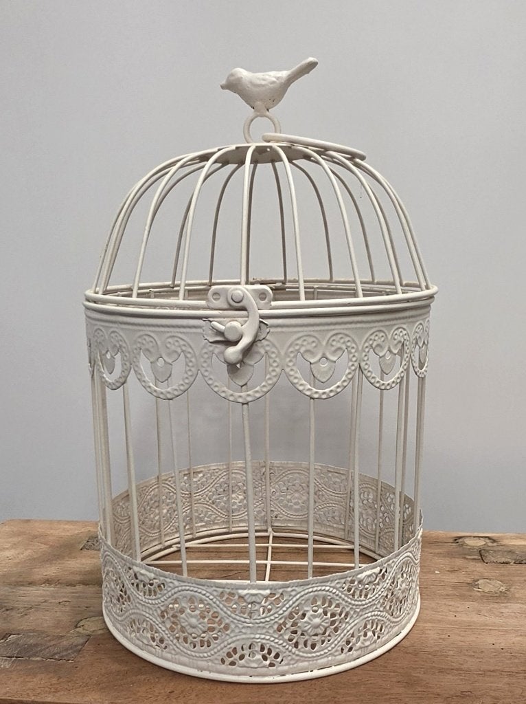 LEUKE BROCANTE METALEN VOGELKOOI, Antiek en Kunst, Ophalen of Verzenden
