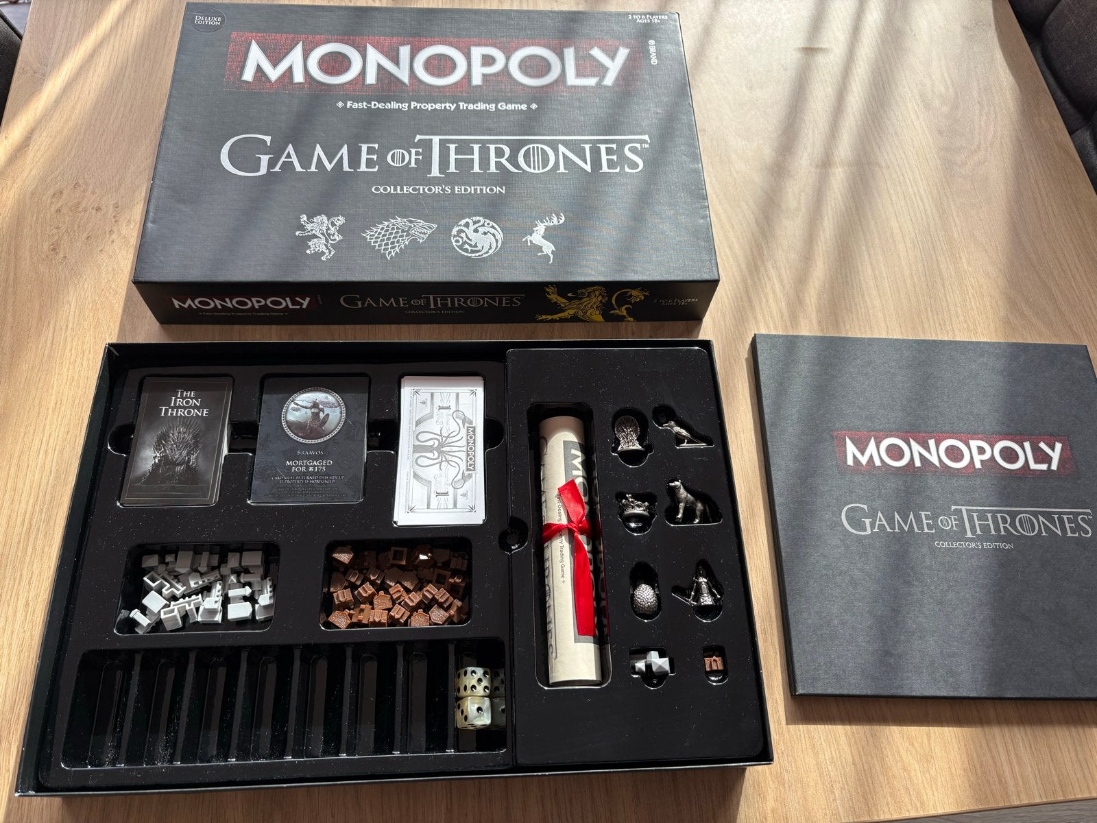 Monopoly Game of Thrones Collector's Edition, Drie of vier spelers, Ophalen of Verzenden, Nieuw