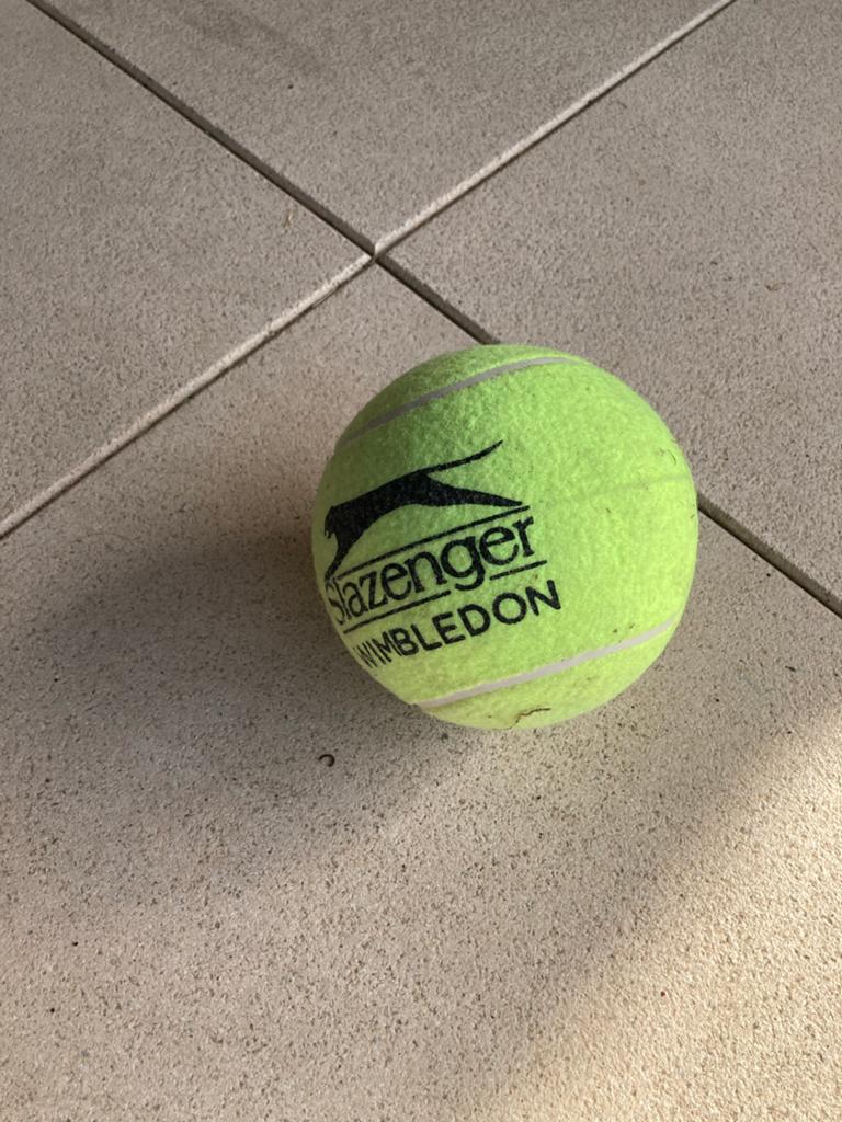 Grote tennisbal - Slazenger Wimbledon, Ophalen of Verzenden, Zo goed als nieuw, Ballen, Overige merken