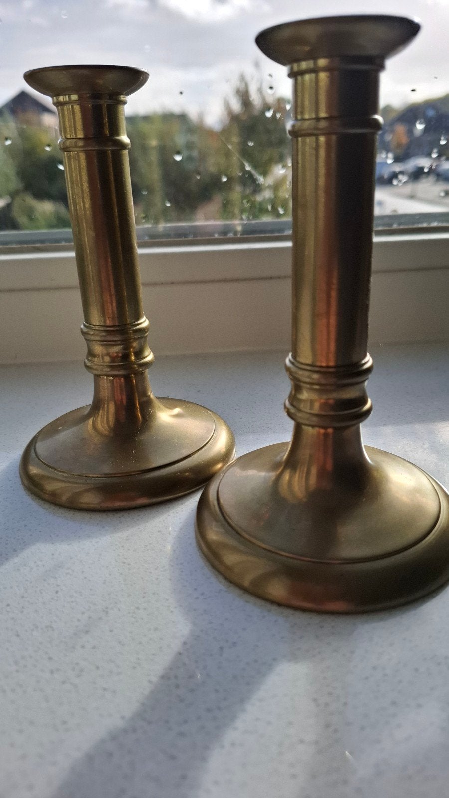 2 gelijke koperen kandelaartjes, Verzenden, Koper