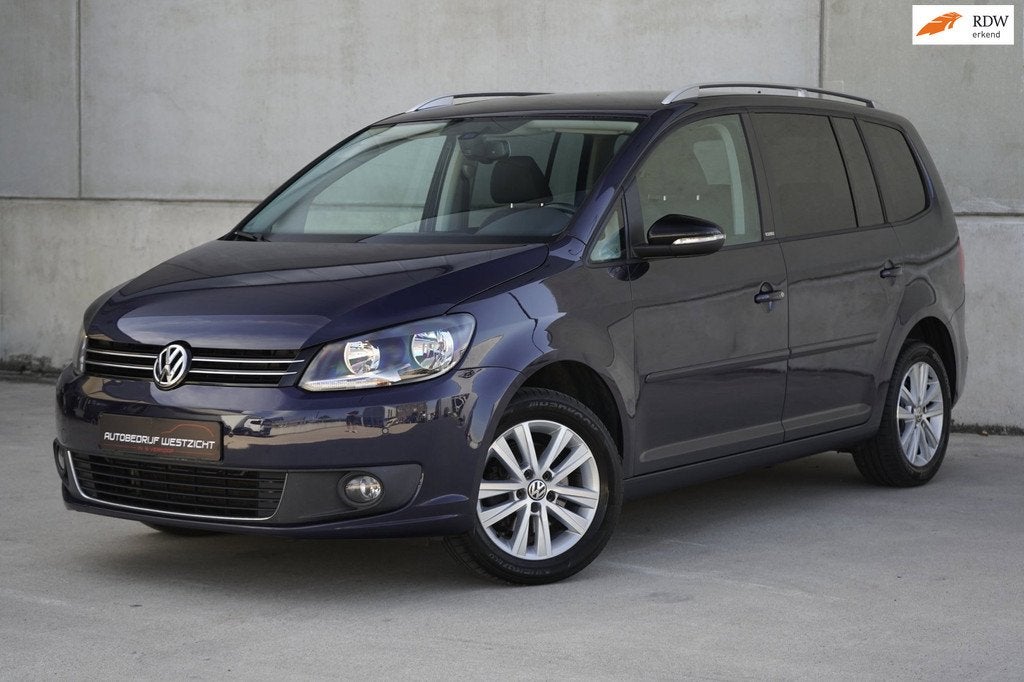 Volkswagen Touran 1.2 TSI Style 7p. Airco, Cruise, Stoelverw, Auto's, Volkswagen, Voorwielaandrijving, 15 km/l, Zwart, 4 cilinders