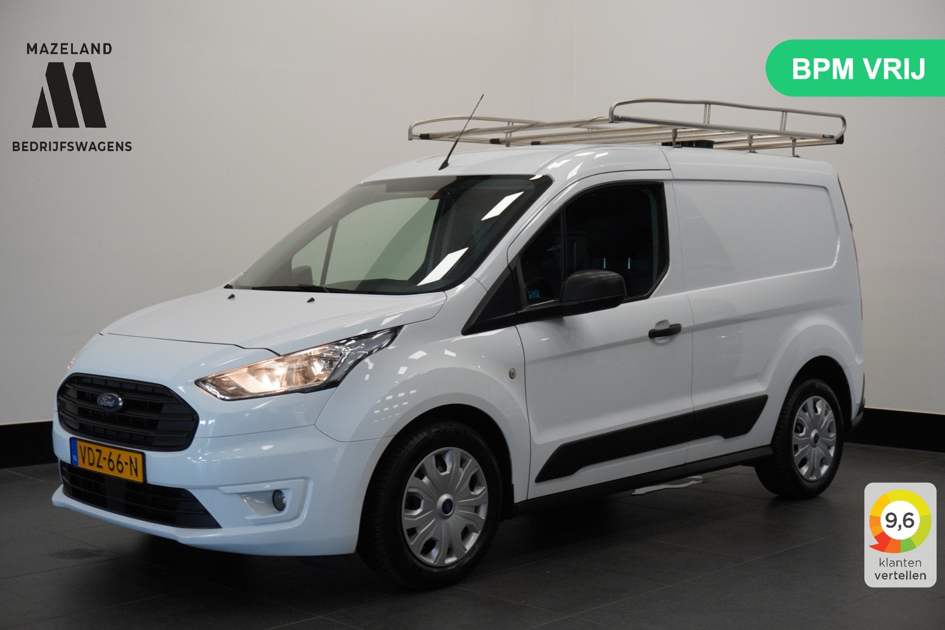 Ford Transit Connect 1.5 EcoBlue 100PK EURO 6 Airco - Cruise, Voorwielaandrijving, Gebruikt, 4 cilinders, Wit