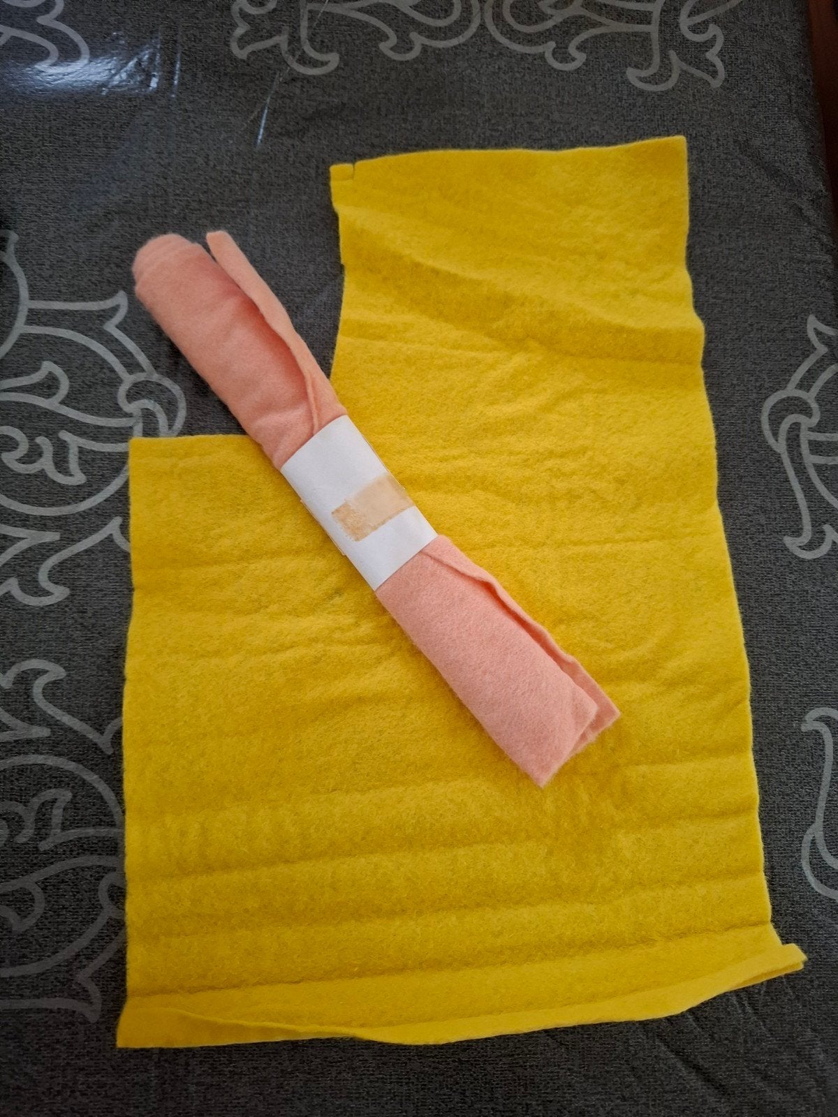 Zalm roze, Geel, vilt, spelen, knutselen, hobby, Ophalen, Nieuw