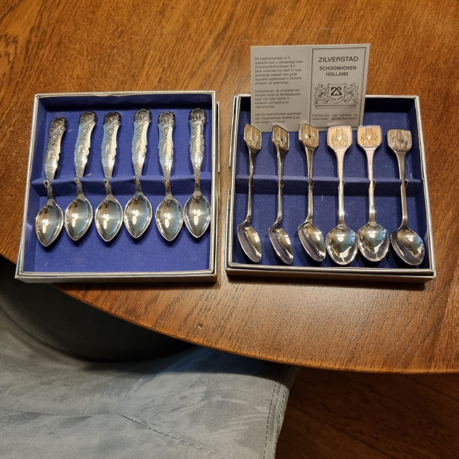 Set van 12 verzilverde lepels, Zilverstad Schoonhoven, Ophalen of Verzenden, Zilver
