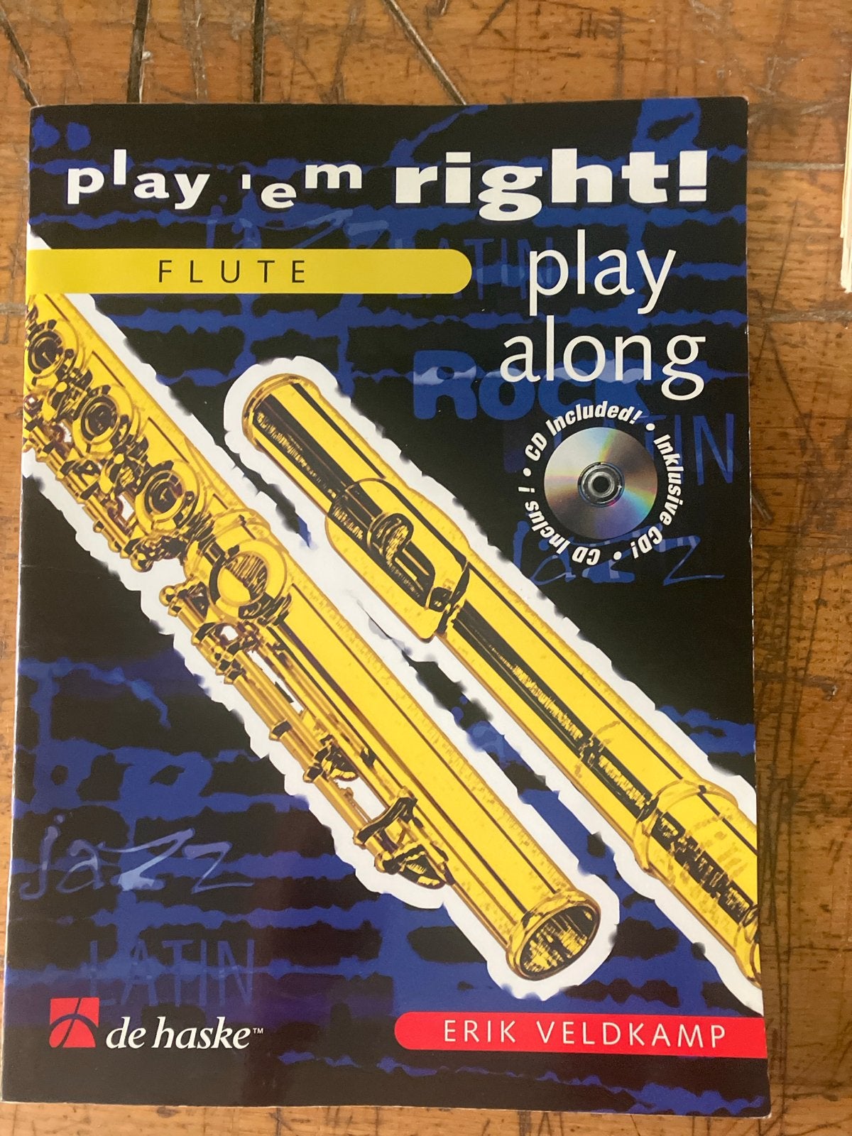 Play 'em Right! Fluit lesboek met CD - Erik Veldkamp, Ophalen of Verzenden, Gebruikt