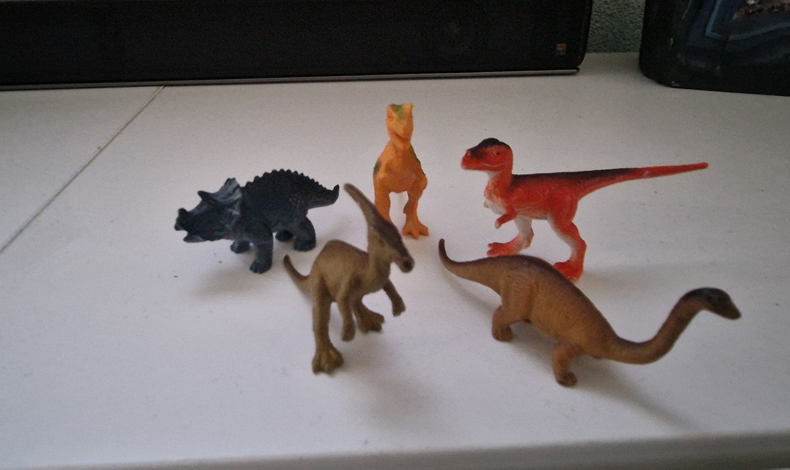 Set van 9 diverse dinosaurus speelgoedfiguren, Ophalen, Gebruikt