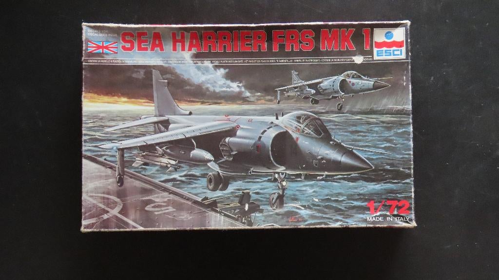 FRS.1 Sea Harrier Esci 1/72, Overige merken, 1:72 tot 1:144, Ophalen of Verzenden, Zo goed als nieuw