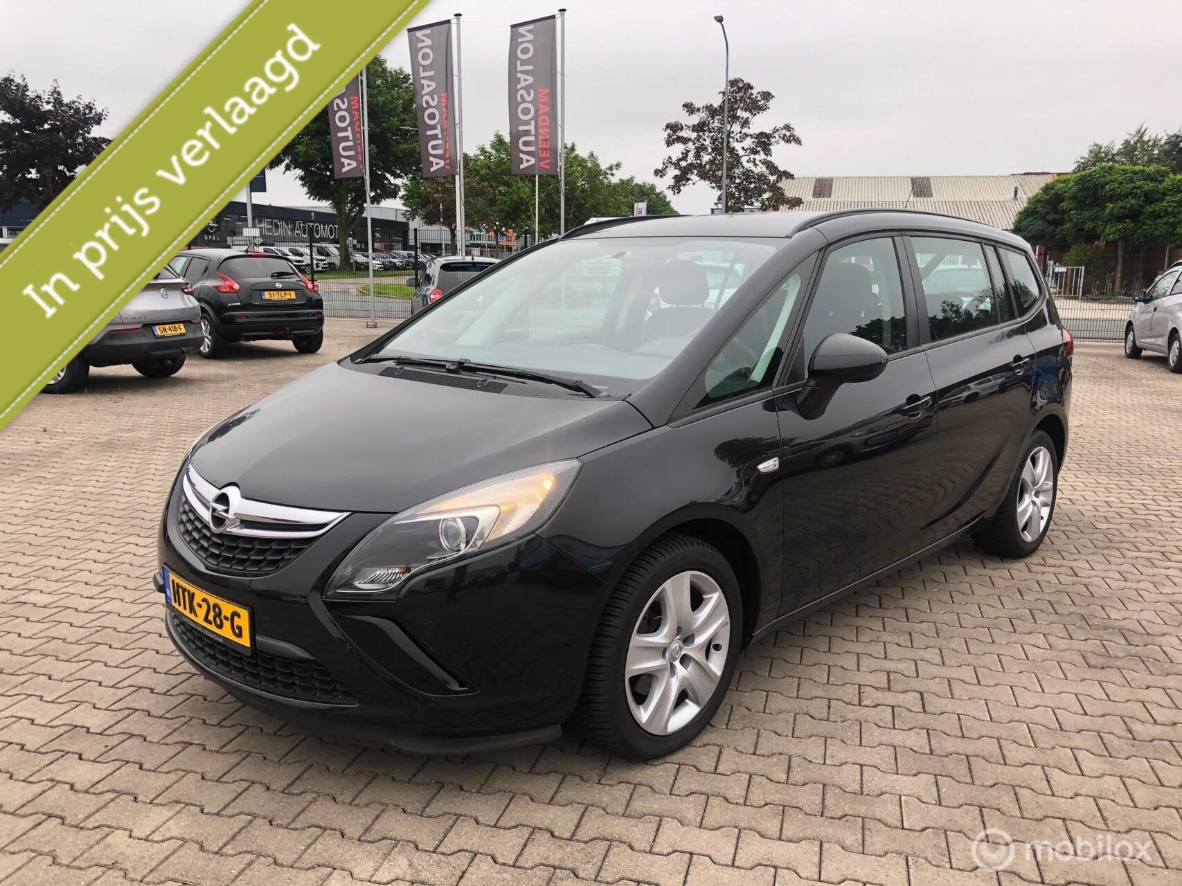 Opel Zafira Tourer 1.4 TURBO 140PK AIRCO CRUISE ELL PAK PDC, Auto's, Voorwielaandrijving, Euro 5, Stof, Zwart