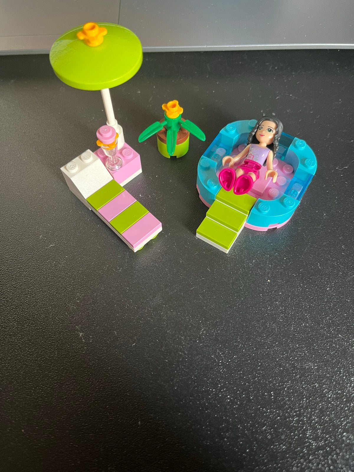 Lego Friends 3931 Emma's Zwembad Compleet met Boekje, Lego, Friends, Ophalen of Verzenden, Zo goed als nieuw