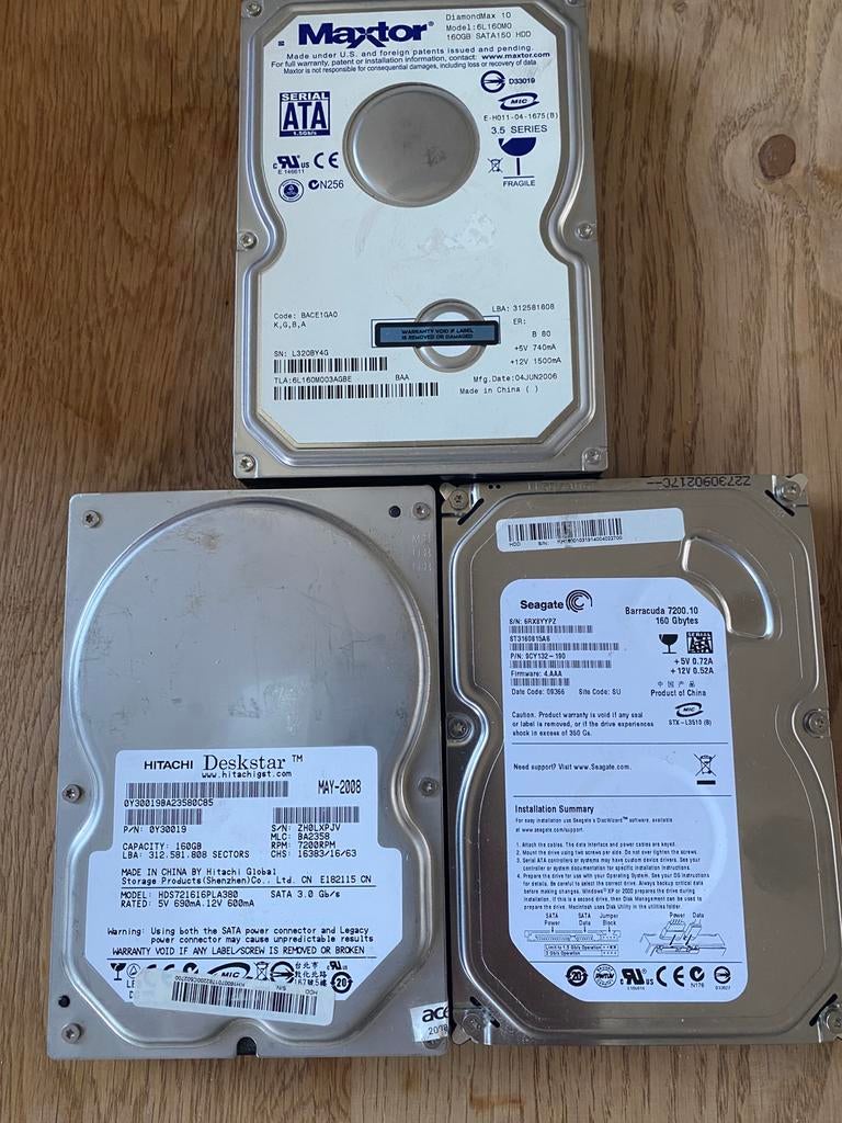 Seagate Barracuda 500 GB Sata Harddisk 7200 rpm, Ophalen, Intern, Gebruikt, Seagate