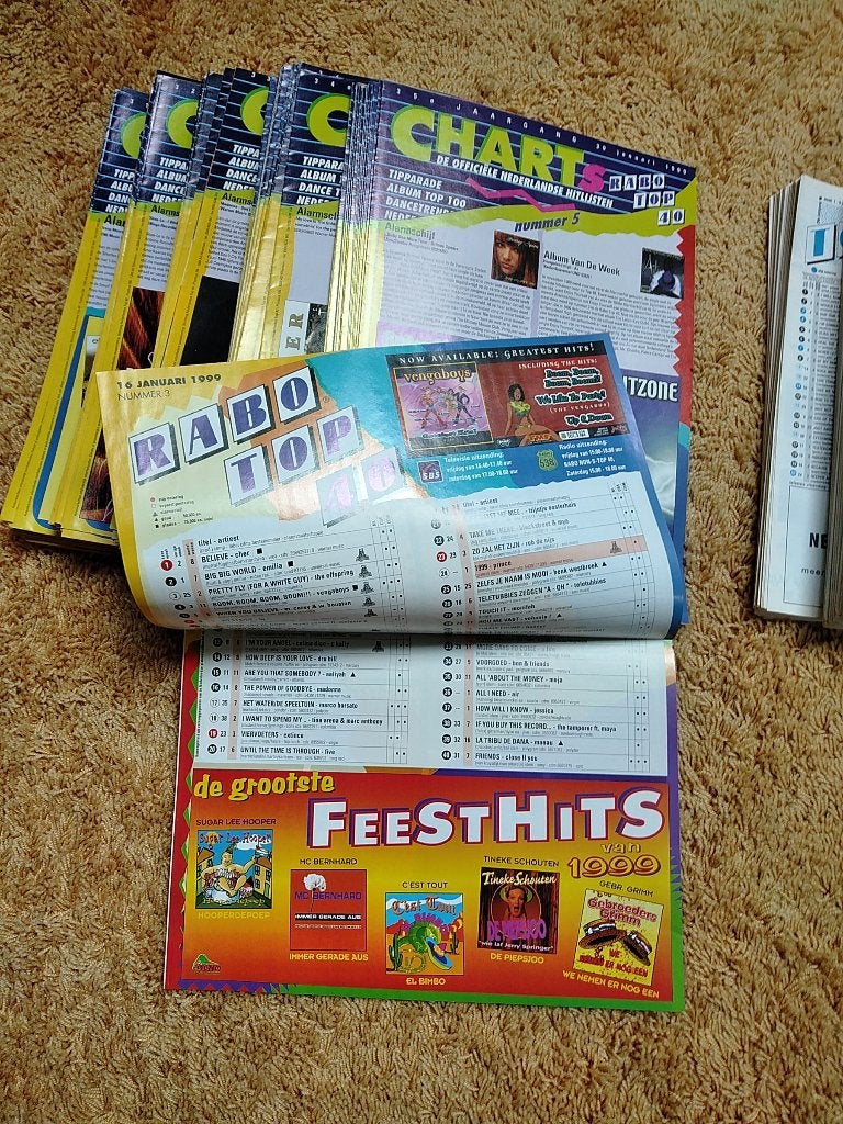 Charts Top-40's, Ophalen of Verzenden, Zo goed als nieuw, Foto of Kaart