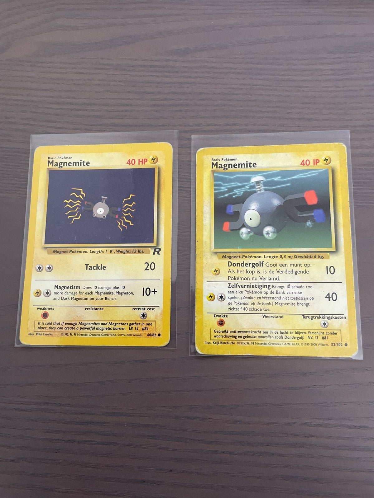2x Magnemite Pokémon Kaart (Engels & Nederlands), Hobby en Vrije tijd, Ophalen of Verzenden, Gebruikt, Meerdere kaarten