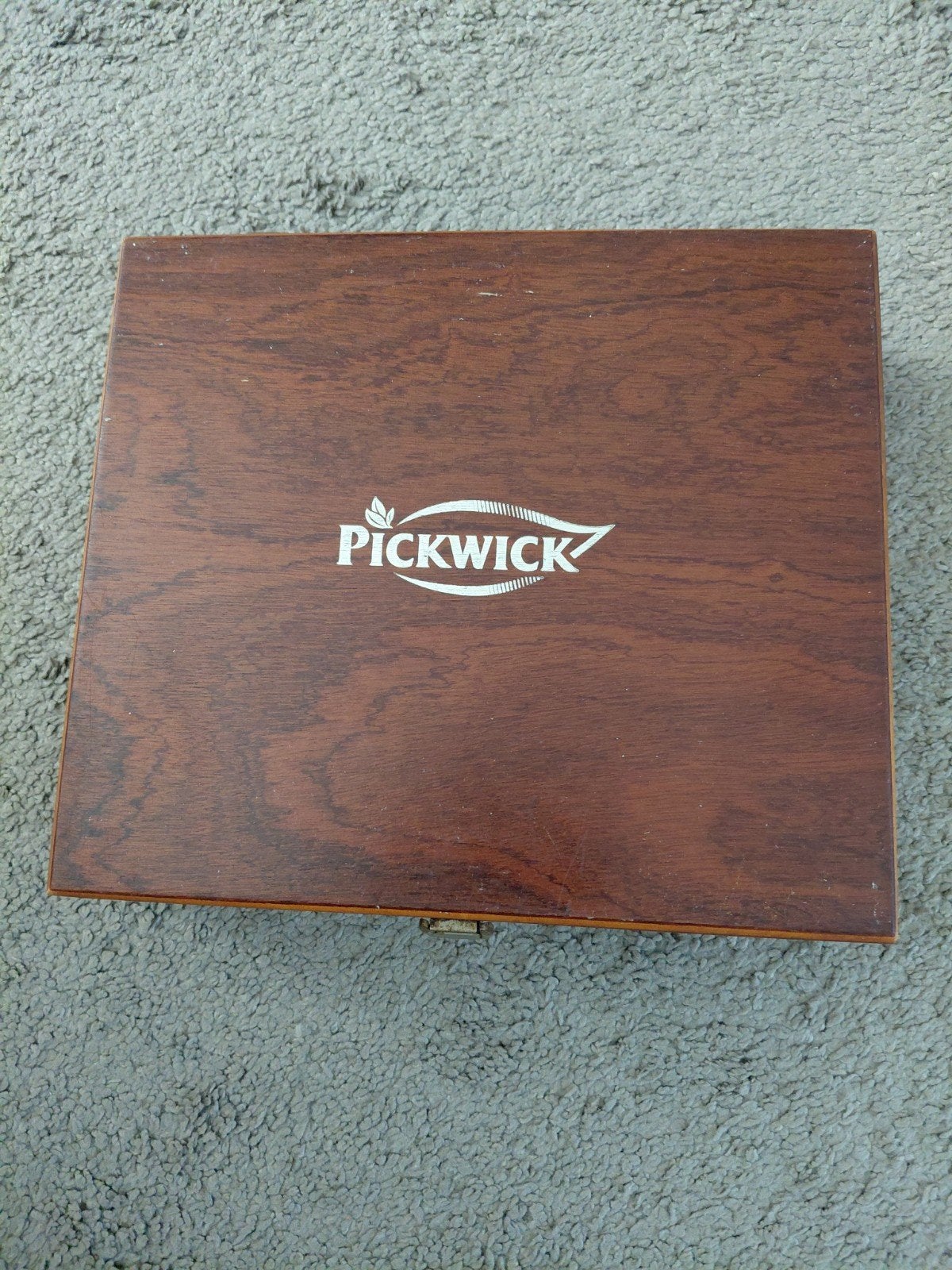 Pickwick Houten Theedoos met 12 vakken, Hout, Gebruikt, Ophalen of Verzenden, Klassiek