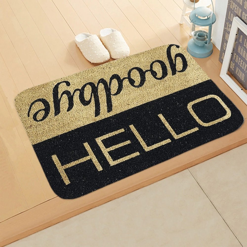 Hello Goodbye Deurmat / Deur Mat Vloermat, Tuin en Terras, Deurmatten, Verzenden, Nieuw