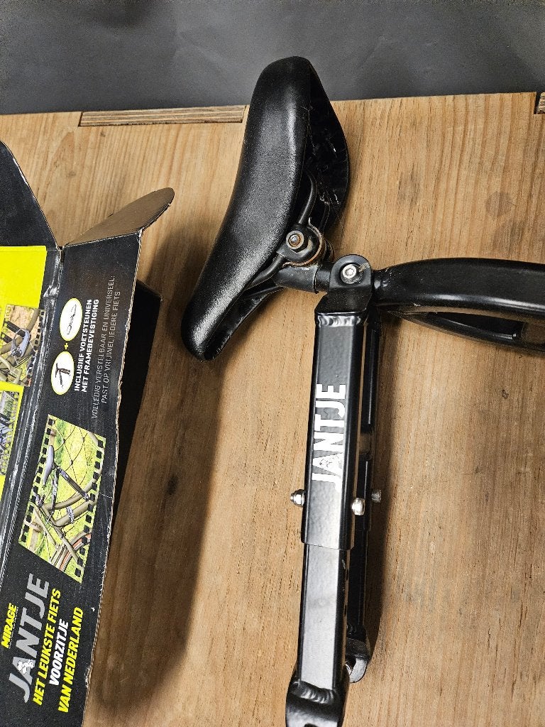 Universeel zadeltje kinderzitje, Voorzitje, Ophalen of Verzenden, Zo goed als nieuw, 9 t/m 36 kg