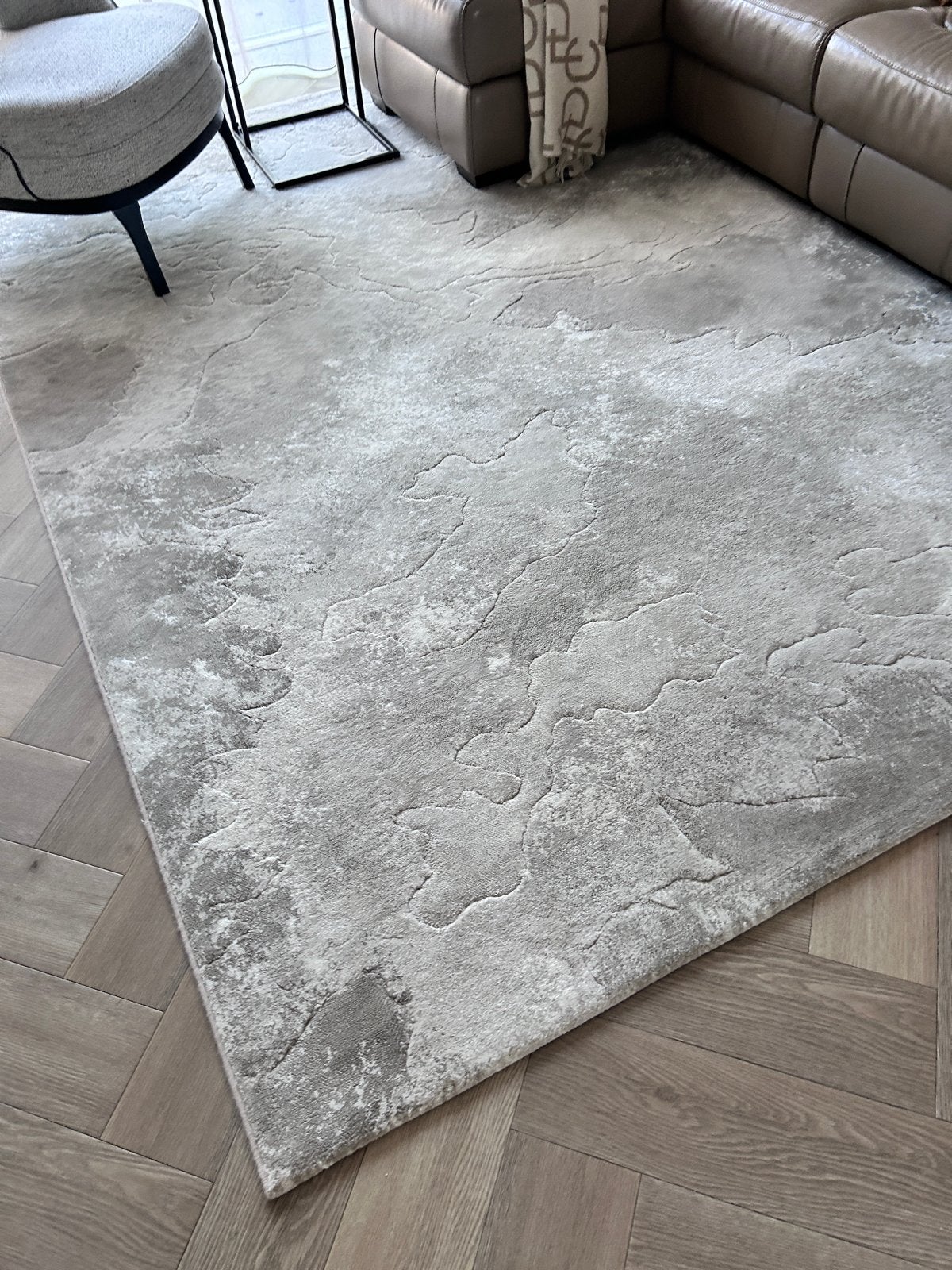 Zacht Vloerkleed - 200x290 cm, Ophalen, Zo goed als nieuw, 200 cm of meer, Grijs