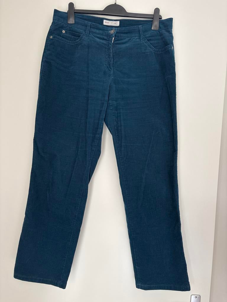 Brax Feel Good Soft Corduroy Broek - Maat 44K, Maat 38/40 (M), Blauw, Ophalen of Verzenden, Zo goed als nieuw