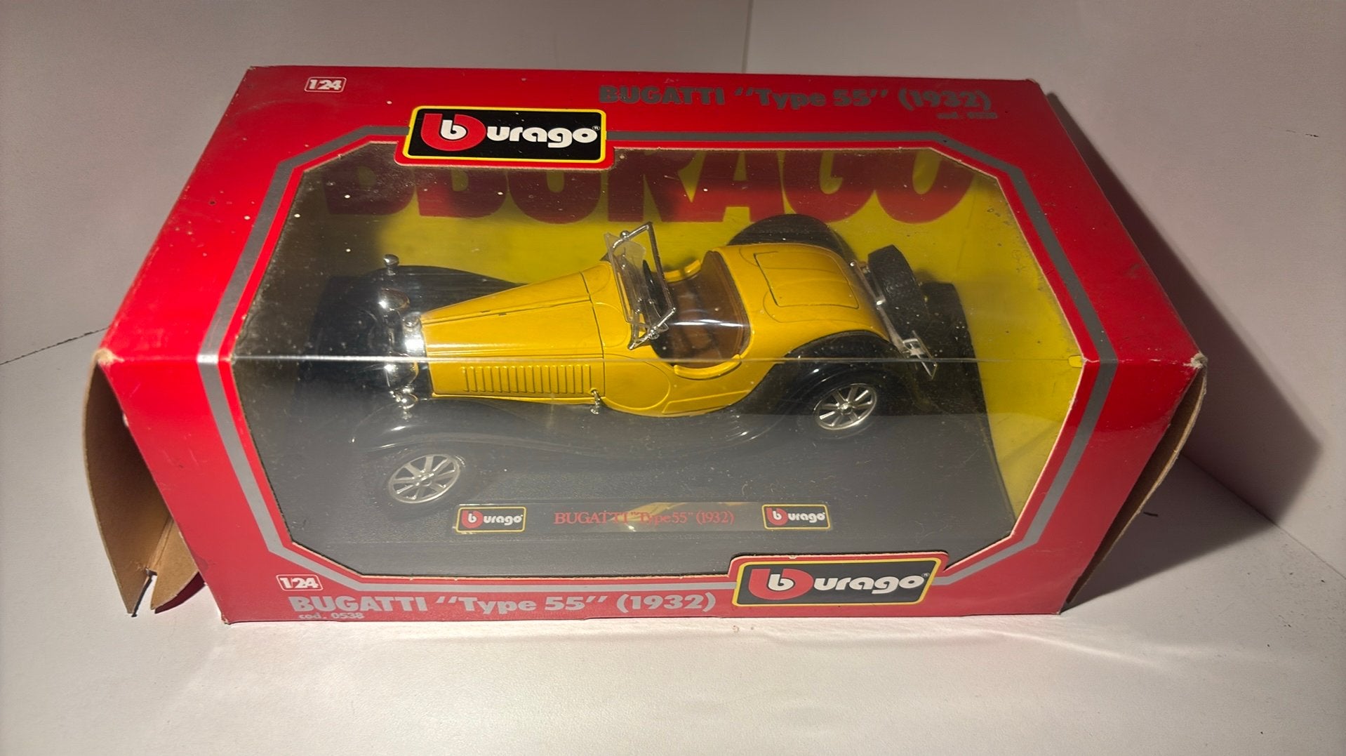 Bugatti type 55 Bburago 1.24, Ophalen of Verzenden, Bburago, A, A
