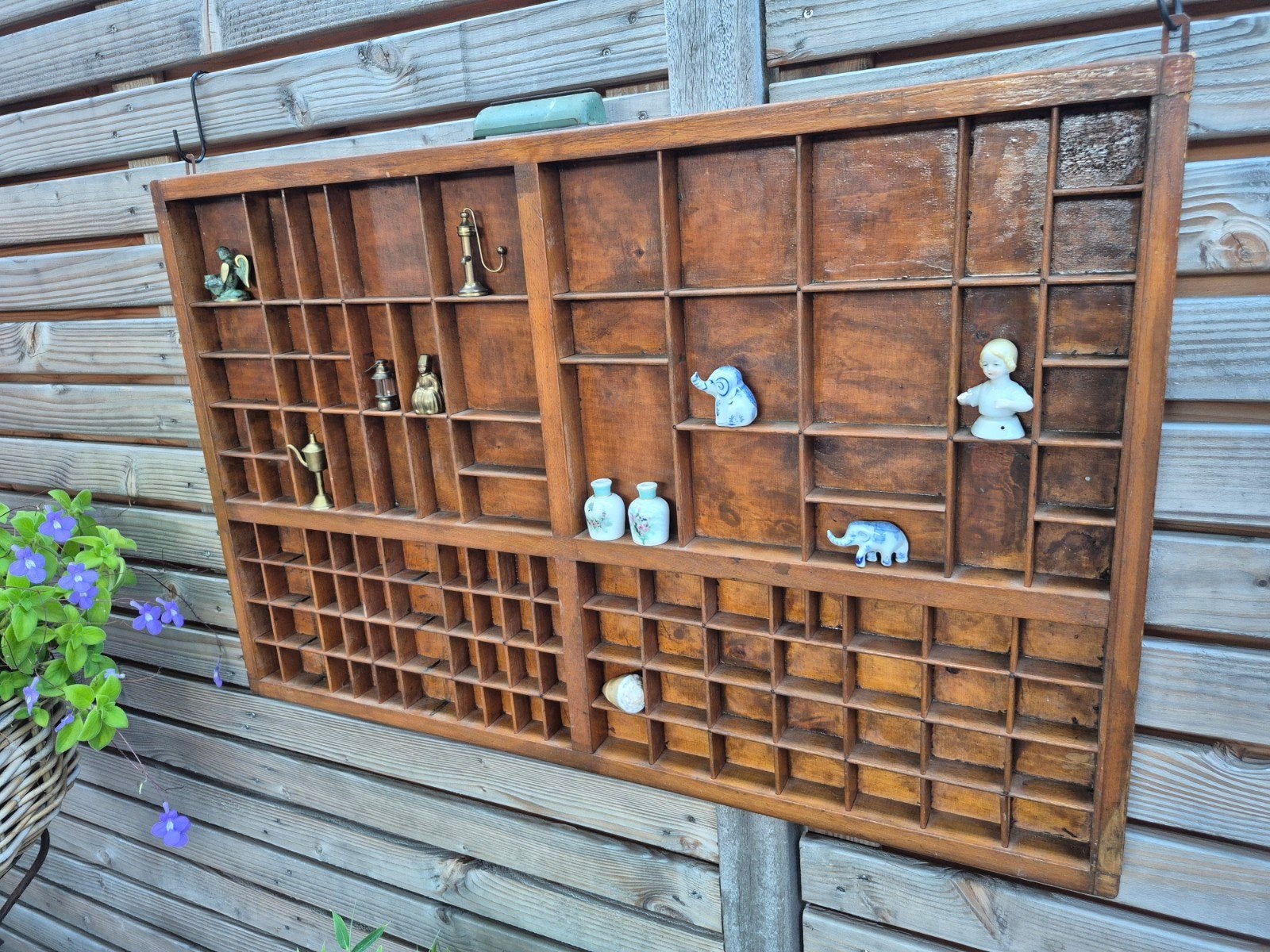 Mooie grote originele vintage houten letterbak, Ophalen
