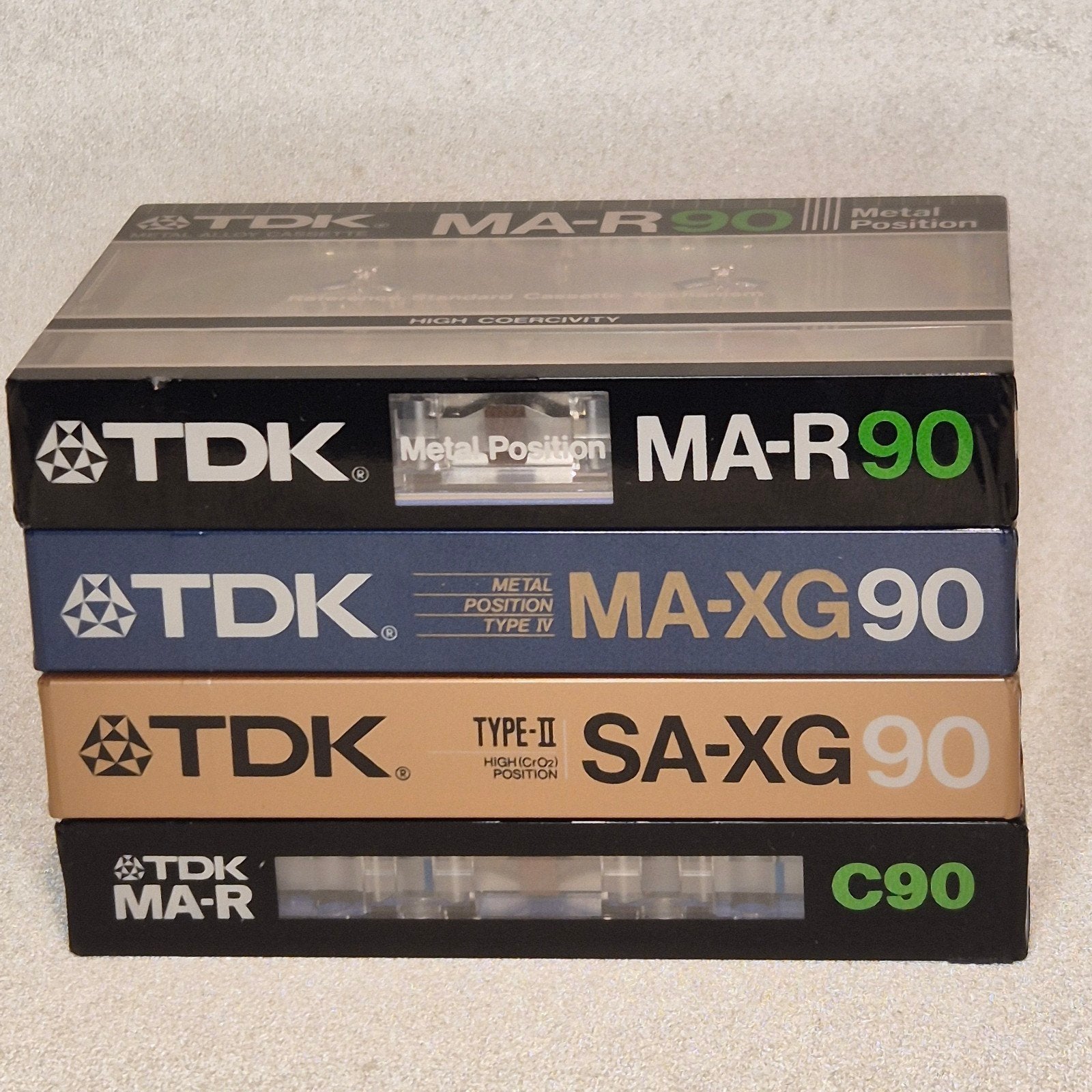 Tdk set van 4 tapes.MA-R 90 & MA-XG 90 & SA-XG 90& MA-RC 90, 2 t/m 25 bandjes, Overige genres, Ophalen of Verzenden, Nieuw in verpakking