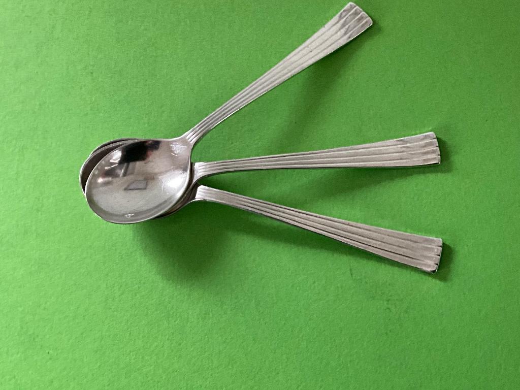 Verzilverde koffielepeltjes van Douwe Egberts HH, Antiek en Kunst, Antiek | Bestek, Ophalen of Verzenden