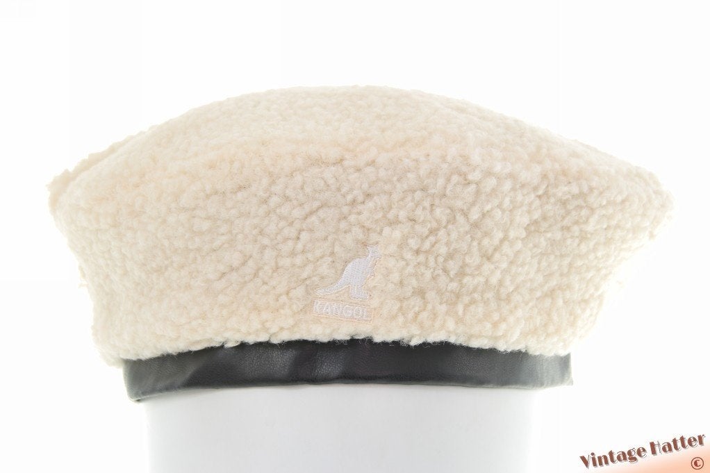 Kangol pluizige baret cremewit 54-58 en 58-62 nieuw, Hoed, Nieuw, Kangol, One size fits all