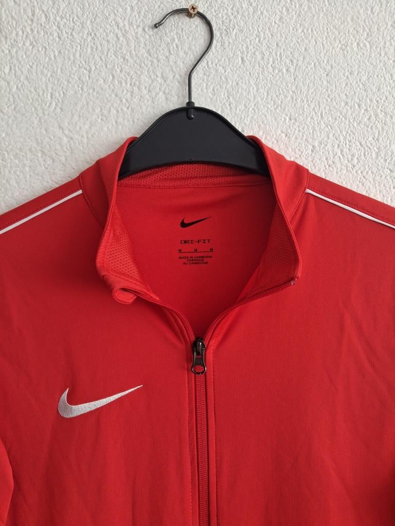 Nike Dri-FIT Trainingsjack Rood Maat M, Maat 48/50 (M), Nike, Ophalen of Verzenden, Zo goed als nieuw