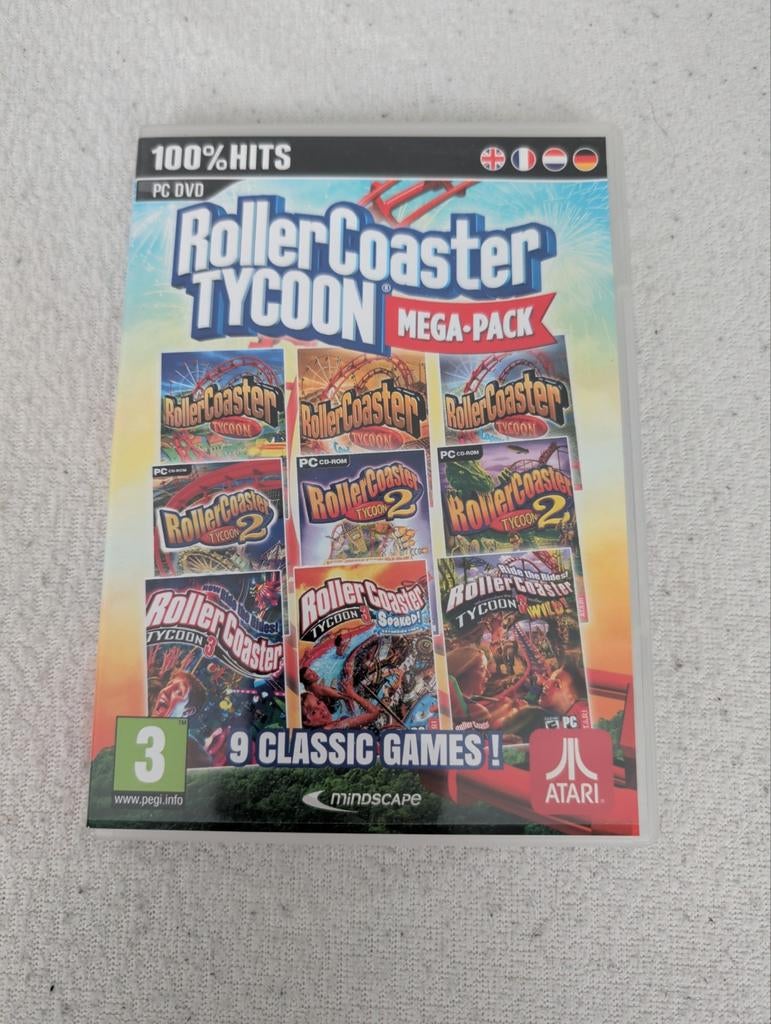 Rollercoaster Tycoon Megapack, PC, Spelcomputers en Games, Ophalen, 1 speler, Zo goed als nieuw, Vanaf 3 jaar