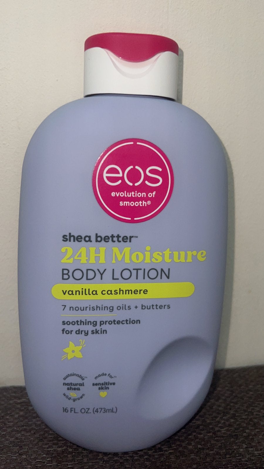 EOS 24H Moisture Body Lotion Vanilla Cashmere 473ml, Ophalen of Verzenden, Nieuw, Bodylotion, Crème of Olie