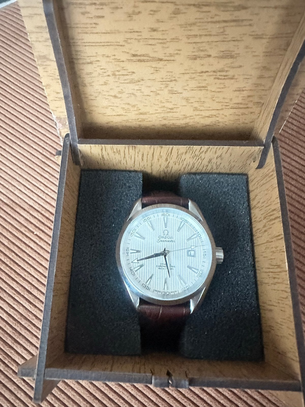 Omega Seamaster Aqua Terra Co-Axial 8500 Herenhorloge, Leer, Staal, Polshorloge, Ophalen of Verzenden
