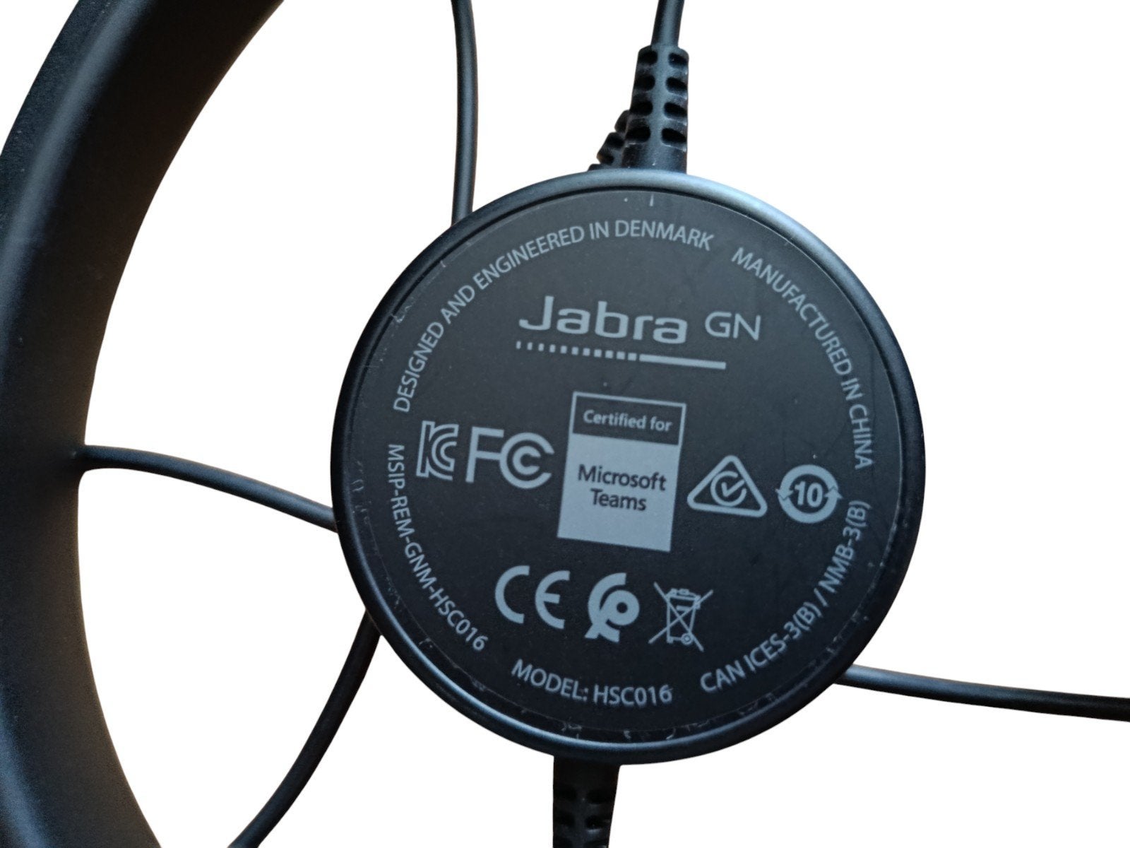 Jabra GN Headset HSC016 - Certified for Microsoft Teams, Audio, Tv en Foto, Koptelefoons, Zo goed als nieuw, Over-ear, Jabra, Zwart