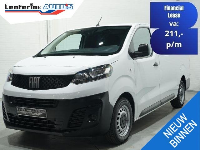 Fiat Scudo 2.0 MultiJet 145 pk L3 Airco, Apple Carplay Cruis, Auto's, Voorwielaandrijving, Stof, Gebruikt, 4 cilinders