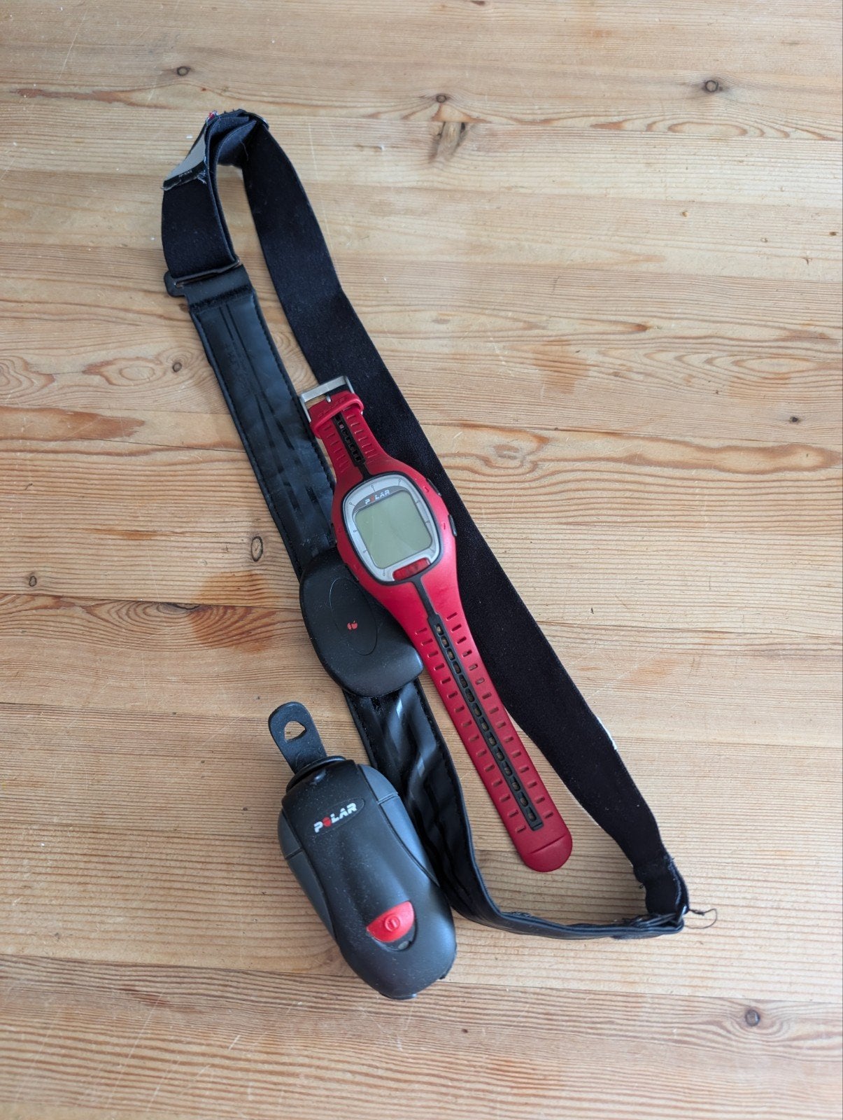 Polar hartslagmeter met horloge en borstband, Ophalen of Verzenden, Gebruikt, Polar, Met borstriem