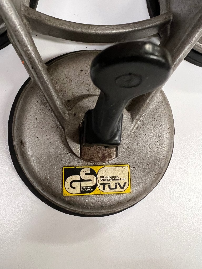 zuignap dragers voor glas en plaat aluminium ., Verzenden, Gebruikt