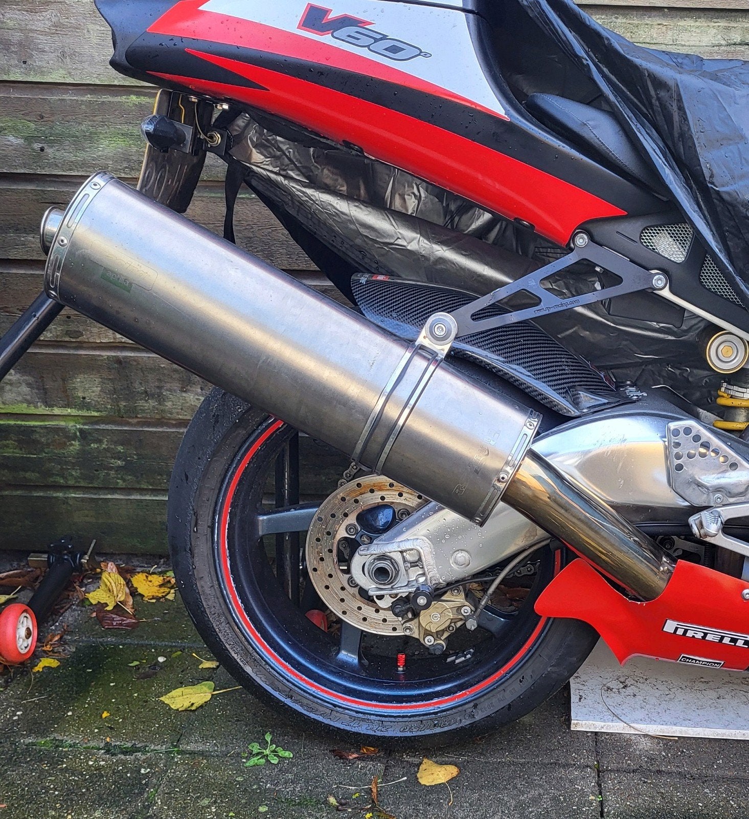 Aprilia racing titanium evo uitlaat demper, Ophalen of Verzenden, Gebruikt