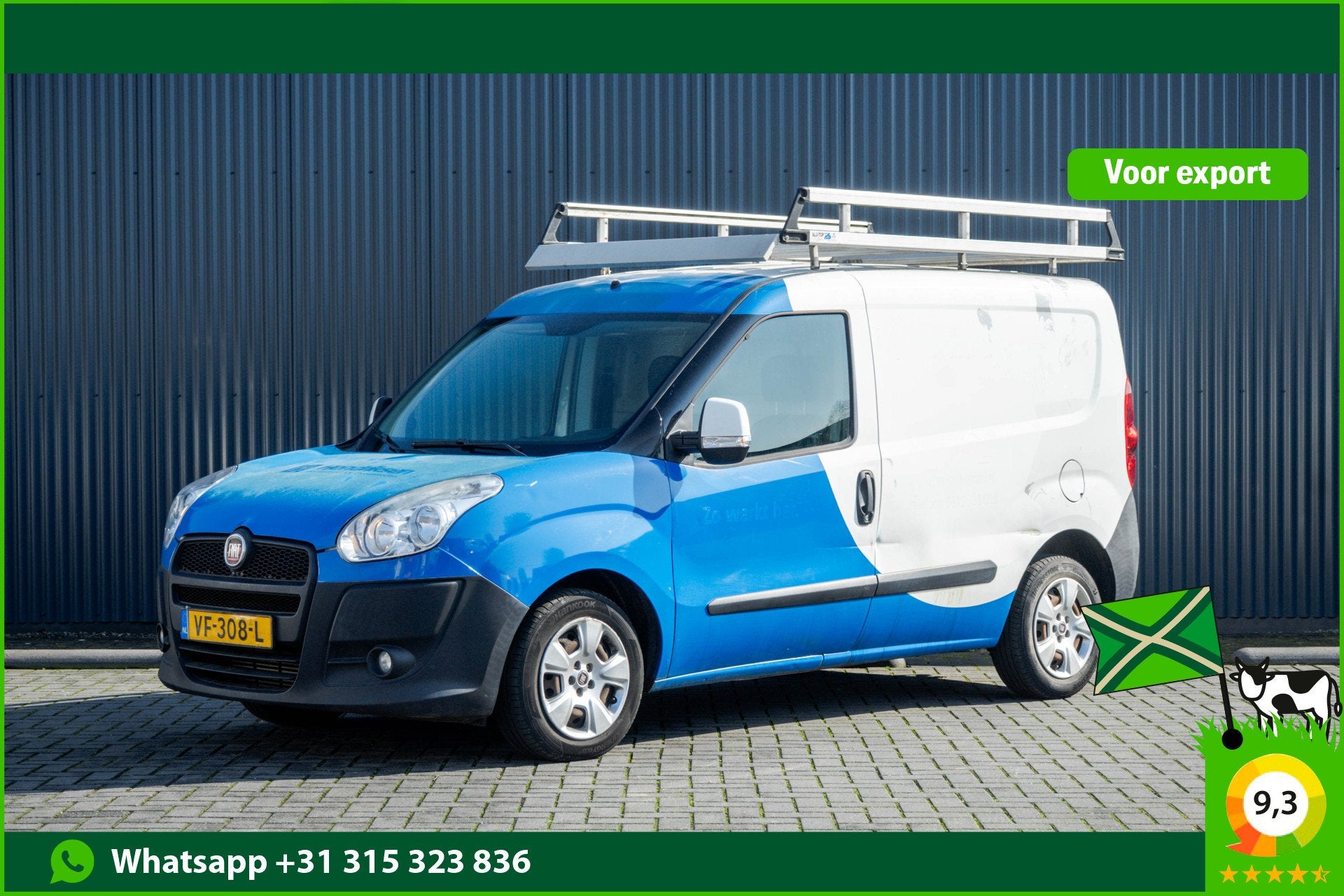 Fiat Doblò Cargo L1H1 | Airco | Trekhaak (bj 2013), Voorwielaandrijving, Euro 5, Stof, Gebruikt