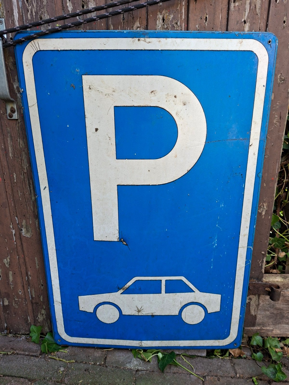 verkeersbord parkeerbord, Ophalen of Verzenden, Gebruikt