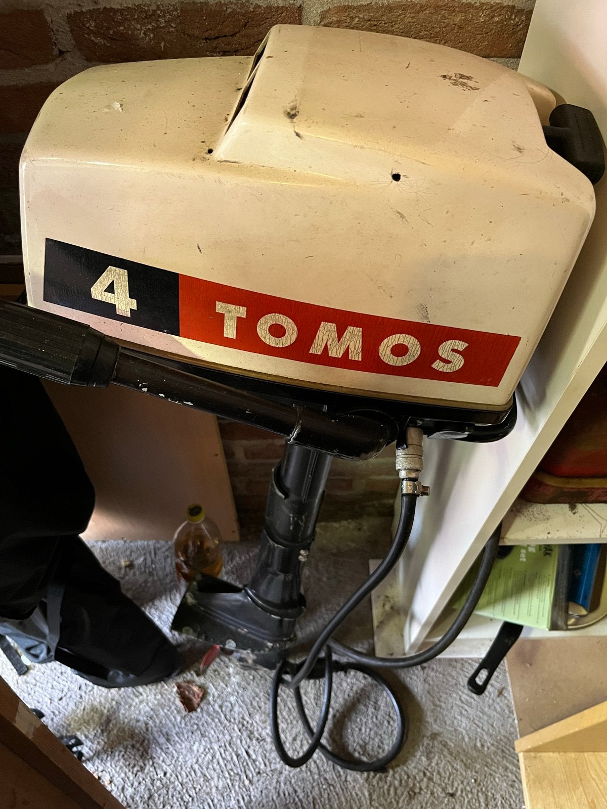 Tomos 4 pk buitenboordmotor - lopend weggezet, Ophalen, Gebruikt, Motor en Techniek, Zeilboot of Motorboot